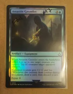 MTG Assassin's Creed *FOIL* U Assassin Gauntlet #0012 NM - Image 1
