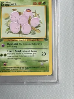 1999 Pokemon Jungle Exeggcute #52 1st Edition PSA 10 - Image 5