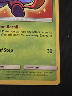 Pokemon Shining Celebi SM79 Promo Holo Card Basic Grass English LP - Image 2