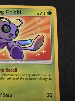 Pokemon Shining Celebi SM79 Promo Holo Card Basic Grass English LP - Image 3