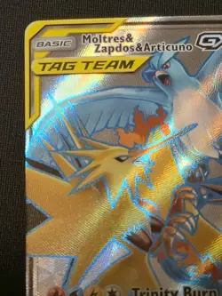 Pokemon Card - Moltres & Zapdos & Articuno GX Hidden Fates 66/68 Ultra Rare - Image 2