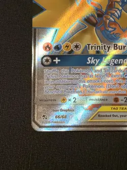 Pokemon Card - Moltres & Zapdos & Articuno GX Hidden Fates 66/68 Ultra Rare - Image 5