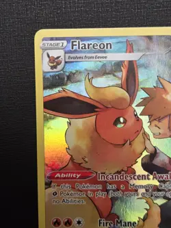 Pokemon TCG Flareon TG01/TG30 Brilliant Stars Trainer Gallery Holo NM - Image 2