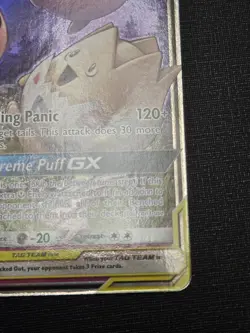 2019 Pokemon SM Cosmic Eclipse Togepi Cleffa Igglybuff Tag Team Holo #143/236 - Image 4