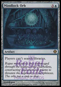 Mindlock Orb 1x FOIL ALA MTG Shards of Alara Rare MINT blue artifact - Image 1