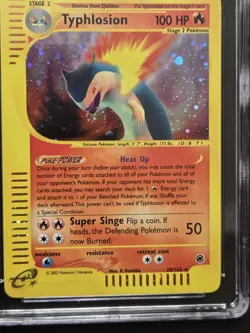 CGC 9 Typhlosion 28/165 Holo Rare Expedition 2002 Pokemon Card - Image 3