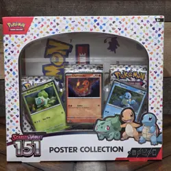 Pokemon TCG Scarlet & Violet 151 Poster Collection Box 3 Packs New Sealed 820650853166 - Image 1