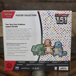 Pokemon TCG Scarlet & Violet 151 Poster Collection Box 3 Packs New Sealed 820650853166 - Image 3
