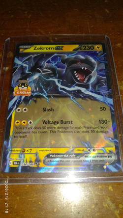 Pokemon TCG Zekrom ex Ultra Ball League Champion Promo 034/086 Asia Exclusive - Image 2