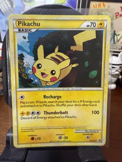 Pokemon TCG PIKACHU HGSS03 Black Star Promo HOLO! - Image 1