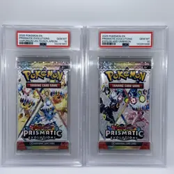 2x Pokemon Prismatic Evolutions Booster Packs both PSA 10 Gem Mint - Image 3