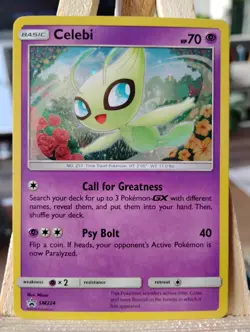 Celebi SM224 Black Star Promo Holo NM Pokemon TCG - Image 1