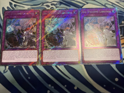 Yugioh Big Welcome Labrynth Platinum Secret Rare RA04-EN104 x3 - Image 1