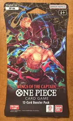 One Piece OP-06 Wings Of The Captain Sleeved Booster Pack ENGLISH SEALED - NEW - Image 1