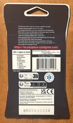 One Piece OP-06 Wings Of The Captain Sleeved Booster Pack ENGLISH SEALED - NEW - Image 2