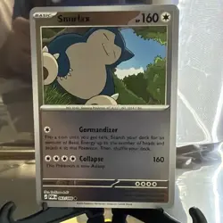 Pokemon Snorlax Basic Card POR 2021 063/088 HP 160 English Regular - Image 1