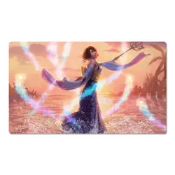 Final Fantasy X Playmat Yuna TCG CCG Play Pad FF Trading Card Game Mat Mousepad - Image 1