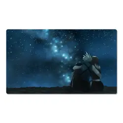 Final Fantasy Playmat Tifa Lockhart Cloud Strife TCG CCG FF Card Game Mat Pad - Image 1