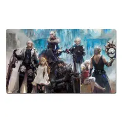 Final Fantasy Playmat Alphinaud​ Alisaie Thancred Y’shtola TCG FF Card Game Mat - Image 1