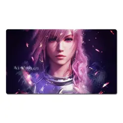 Final Fantasy Playmat Lightning Eclair Farron TCG CCG Play Pad FF Card Game Mat - Image 1