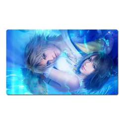 Final Fantasy Playmat Yuna & Tidus TCG CCG Play Pad FF Card Game Mat Mousepad - Image 1