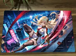 WVICM Table Duel Playmat Sky Striker Ace Raye TCG CCG Pad Trading Card Game Mat - Image 1