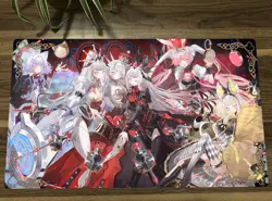 WVICM Table Playmat Maliss P White Rabbit TCG CCG Trading Card Game Mat & Bag - Image 1