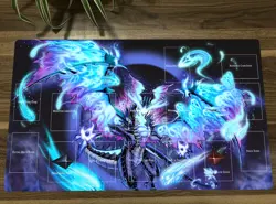 WVICM Table Playmat Veidos the Dragon of Endless Darkness TCG CCG Card Game Mat - Image 1