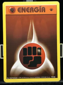 Pokemon TCG Fighting Energy 1st Edition Base Set Italian Regular 97/102 LP - Image 3