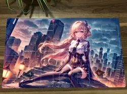 WVICM Table Playmat Sky Striker Ace Raye TCG CCG Pad Trading Card Game Mat Bag - Image 1