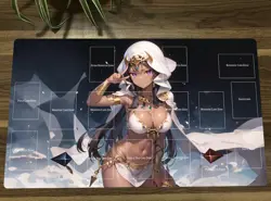 WVICM Table Playmat Ishizu Ishtar TCG CCG Mouse Pad Trading Card Game Mat & Bag - Image 1