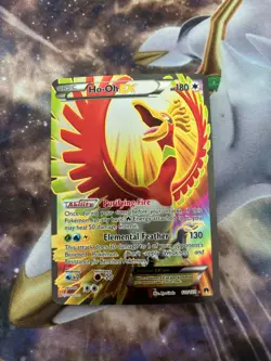 Ho-Oh EX (Full Art) 121/122 XY - BREAKpoint Ultra Rare Pokemon Card Lightly Play - Image 1