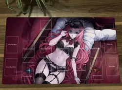 WVICM Playmat Gimmick Puppet Bisque Doll TCG CCG Mousepad Trading Card Game Mat - Image 1