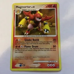 Magmortar DP20 Holo Black Star Promo Diamond & Pearl Pokemon Card LP - Image 1