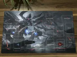 WVICM Playmat Cyberdark End Dragon TCG CCG Play Pad Trading Card Game Mat Bag - Image 1