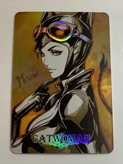 CatWoman DC Batman Hero Goddess Anime Waifu Holo Art Card ACG Carddass Girl Sexy - Image 1