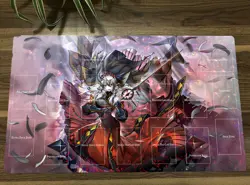 WVICM Duel Playmat Red Cartesia, The Virtuous TCG CCG Pad Card Game Mat & Bag - Image 1