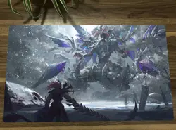 WVICM Playmat Mirrorjade The Iceblade Dragon TCG CCG Pad Card Game Play Mat - Image 1