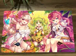 WVICM Duel Playmat Traptrix Girls TCG CCG Pad Trading Card Game Mat With Bag - Image 1