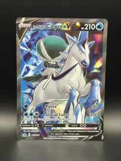 Ice Rider Calyrex V (Full Art) 163/198 Swsh06: Sword & Shield - TCG Pokemon - NM - Image 1