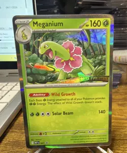 Pokemon Meganium Mega Evolution Promo Holo Stage 2 160 HP Card - Image 1