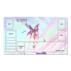 Gundam Table Playmat Gundam Aerial Rebuild TCG CCG Pad Trading Card Game Mat - Image 1