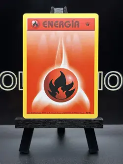 Pokemon TCG Fire Energy 1st Edition Base Set Italian Regular 98/102 LP - Image 2