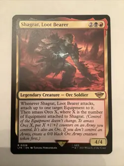 Shagrat Loot Bearer LTR MTG Equipment Orc Amass Aggro - Image 1