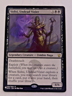 MTG: SIDISI, UNDEAD VIZIER - DRAGONS OF TARKIR RARE #120 - Image 1