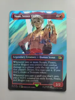 MTG Vaan, Street Thief Final Fantasy Surge Foil Borderless Rare - Image 1