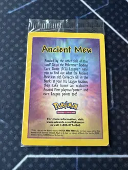 Ancient Mew Sealed 2000 Movie Promo Holofoil Pokemon Card Unopened Sealed - Image 1