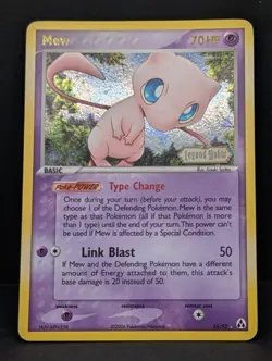 Mew 10/92 Legend Maker Reverse Holo Ultra Rare Pokemon TCG Nintendo vintage LP - Image 3