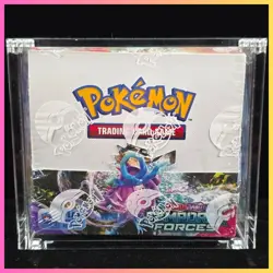 ✨Pokemon Scarlet & Violet Temporal Forces Booster Box SEALED w/ Acrylic 🔥 - Image 1
