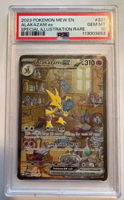 PSA 10 Alakazam ex Special Illustration Rare 201/165 Pokemon 151 English Gem - Image 1